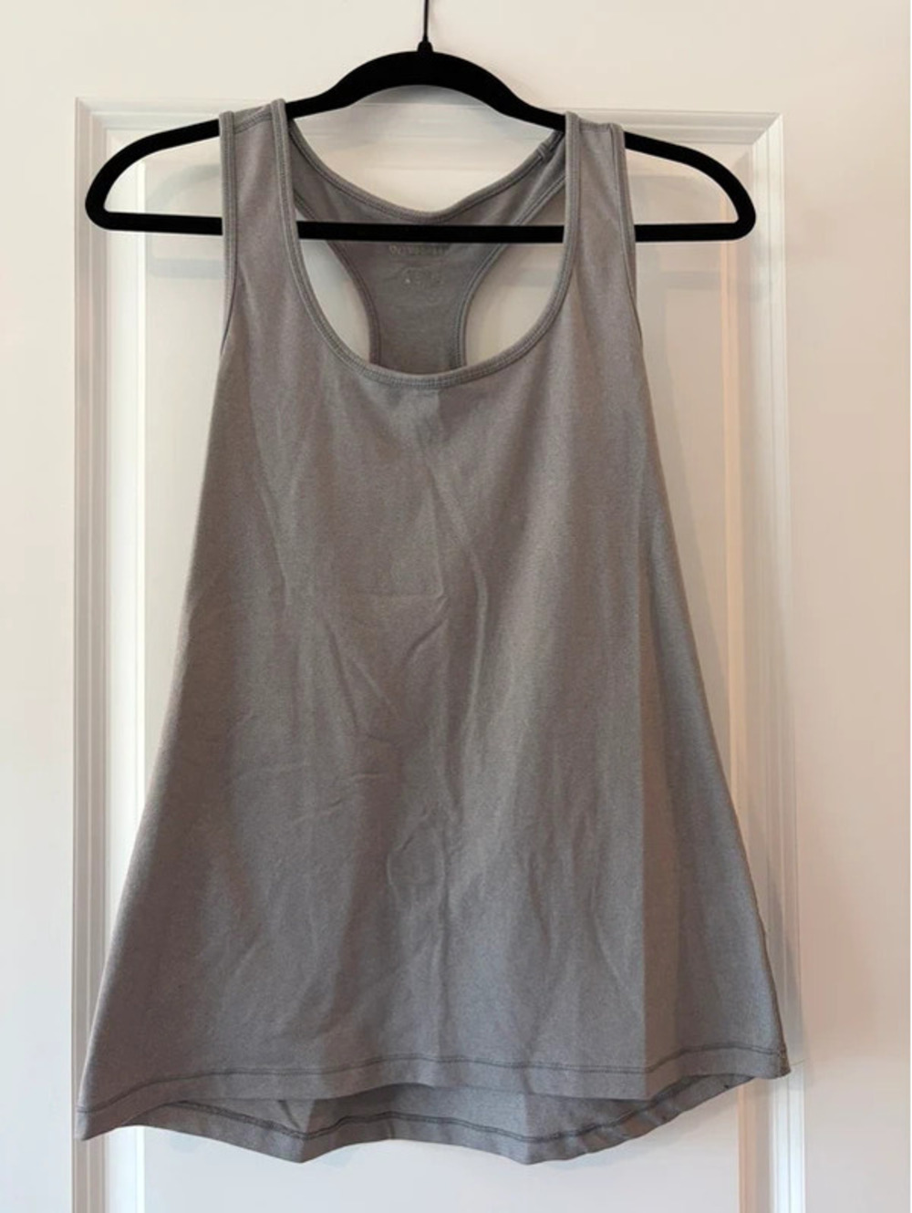 90 Degree by Reflex Gray Racerback Workout Tank Top Size Large